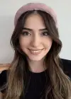 Pudra Renk Peluş Taç