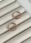 Rose Renk Çelik Halka Xuping Küpe (Çift)