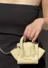 Sarı Renk Deri Kadın Çanta