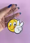 Sarı Renk Emoji Figürlü Anahtarlık