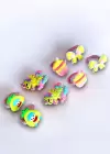 Sarı Renk Karışık Figürlü Çocuk Toka Set