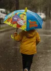 Sarı Renk Karışık Figürlü Kılıflı Çocuk Şemsiye