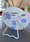 Sarı Renk Karışık Figürlü Yuvarlak Masa Aynası