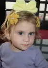 Sarı Renk Kurdele Figürlü Taç Ve Yan Toka Set