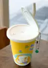 Sarı Renk Milkshake Figürlü Anahtarlık Detaylı Kutulu Islak Mendil