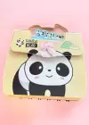 Sarı Renk Panda Figürlü Not Defteri
