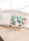 Sarı Renk Panda Figürlü Not Defteri