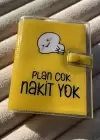 Sarı Renk Plan Çok Nakit Yok Yazılı Mini Defter