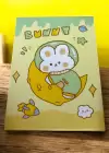 Sarı Renk Tavşan Figürlü Bunny Yazılı Masa Aynası