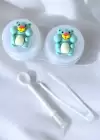 Şeffaf Renk Hamster Figürlü Lens Saklama Kutusu