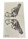 Silah Figürlü Geçici Dövme Tatto