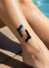 Silah Mini Geçici Dövme Tattoo