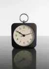 Siyah Renk Dekoratif Işıklı Alarmlı Masa Saati