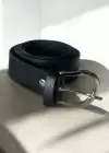 Siyah Renk Deri Detaylı Kadın Kemer