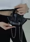Siyah Renk Deri Kadın Çanta