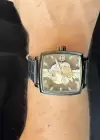 Siyah Renk Deri Kordonlu Çelik Erkek Saat