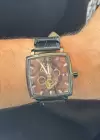 Siyah Renk Deri Kordonlu Çelik Erkek Saat