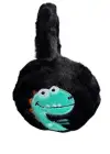 Siyah Renk Dinazor Figürlü Peluş Erkek Çocuk Kulaklık