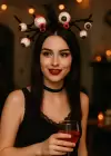 Siyah Renk Göz Figürlü Eğlenceli Taç