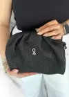 Siyah Renk Hasır Kadın Çanta