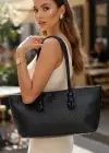 Siyah Renk Kadın Deri Çanta