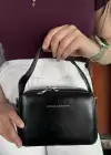 Siyah Renk Kadın Deri Çanta