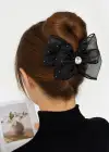 Siyah Renk Kurdele Figürlü Mandal Toka