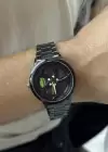 Siyah Renk Metal Kordonlu Çelik Erkek Saat