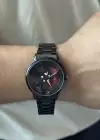 Siyah Renk Metal Kordonlu Çelik Erkek Saat