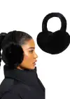 Siyah Renk Peluş Kulaklık