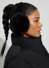 Siyah Renk Peluş Kulaklık