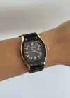 Siyah Renk Silikon Kordonlu Kadın Saat