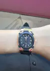 Siyah Renk Silikon Kordonlu Kadın Saat