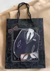 Siyah Renk Takım Elbise Figürlü 3D Görünümlü Karton Çanta
