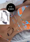 Tabanca Figürlü 12 Saat Sonra Kararan Geçici Dövme Tattoo