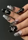 Taşlı Nail Art Detaylı Protez Tırnak