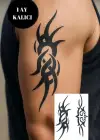 Tribal Figürlü 12 Saat Sonra Kararan Geçici Mini Dövme Tattoo