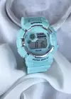 Turkuaz Renk Silikon Kordonlu Kadın Saat