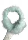 Turkuaz Renk Simli Peluş Kulaklık