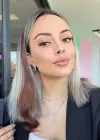 Yan Çıt Çıt Postiş / Kahverengi Renk / 50 Cm
