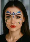 Yapışkanlı Yüz Sticker Dövme Tattoo