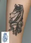 Yarasa Figürlü 12 Saat Sonra Kararan Geçici Dövme Tattoo