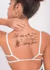 Yazılı Geçici Dövme Tattoo