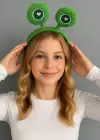 Yeşil Renk Göz Figürlü Peluş Taç