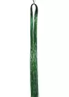 Yeşil Renk Simli Yan Postiş Hair Tinsel Shiny Hair (50 Cm)