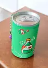 Yeşil Renk Soda Figürlü Anahtarlık Detaylı Kutulu Islak Mendil