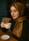 Yeşil Ve Mor Renk Tafta Şal