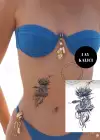 Yılan Figürlü 12 Saat Sonra Kararan Geçici Dövme Tattoo