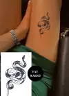 Yılan Figürlü 12 Saat Sonra Kararan Geçici Dövme Tattoo