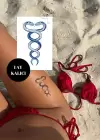 Yılan Figürlü 12 Saat Sonra Kararan Geçici Dövme Tattoo